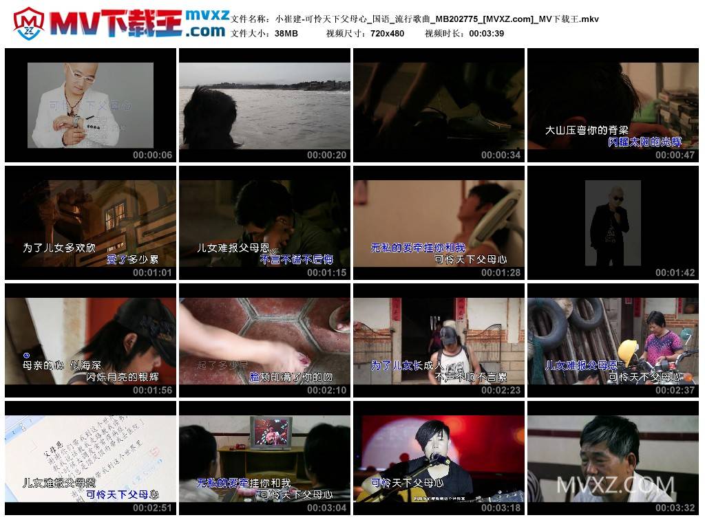 小崔建-可怜天下父母心_国语_流行歌曲_MB202775